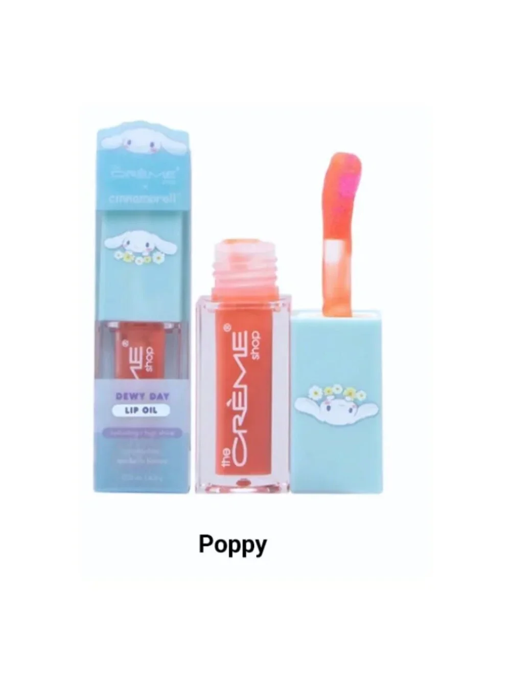 The Crème Shop x Cinnamoroll Dewy Day Lip Oil - Poppy NIB